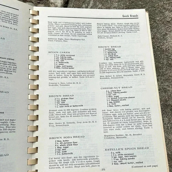 Vintage Our Favorite Casseroles Cookbook Recipes Home Ec Teachers Cookbook 1969 - Picture 11 of 12